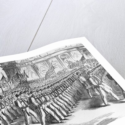 Troops Leaving New York;Civil War;Illust by Anonymous