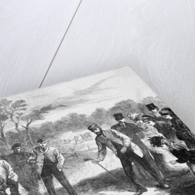 Golf Match; Engraving by Anonymous