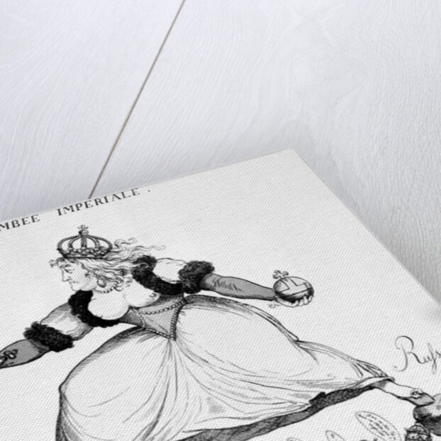 Political Cartoon Depicting Catherine II by Anonymous