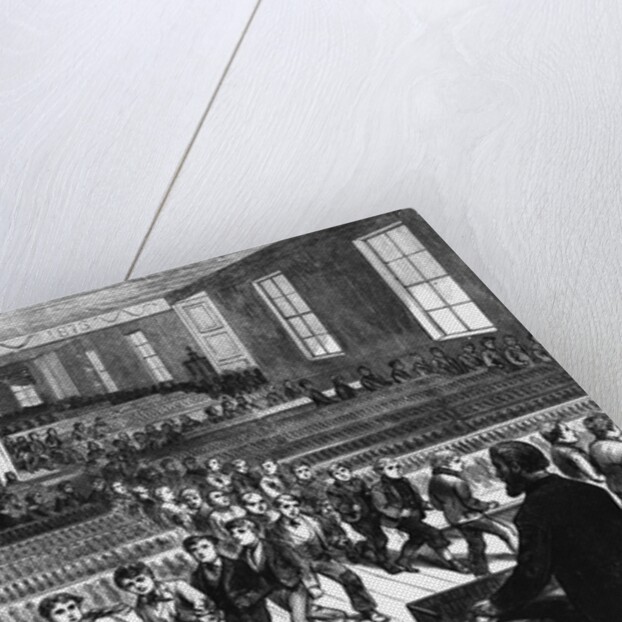 Engraving Of Fire Escape Drill by Anonymous