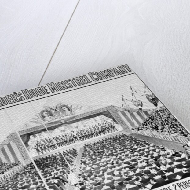 View Of Canvas Tent Sitting Crowd by Anonymous