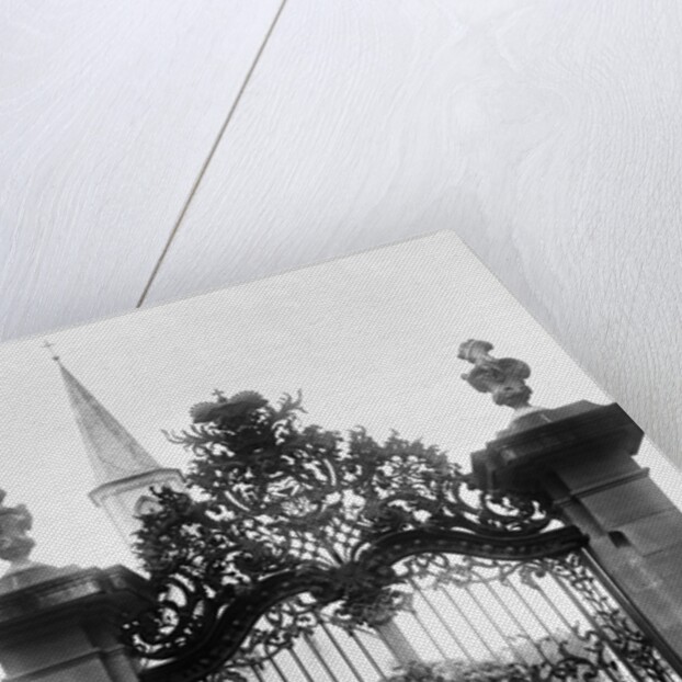 Castle Gate with Ornate Ironwork by Anonymous