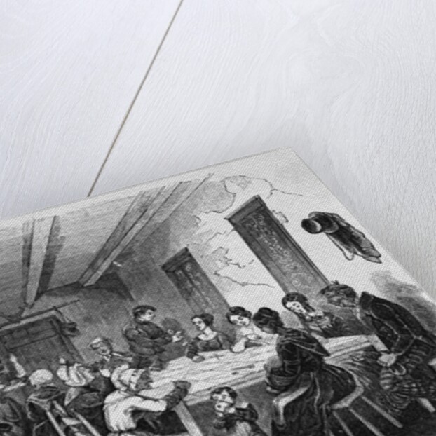 A Quilting Pary In The 19Th Century by Anonymous