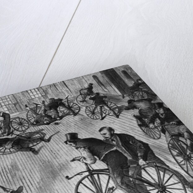 Scene In A Velocipede Riding School by Anonymous