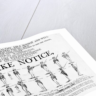 American Revolution Recruiting Poster by Anonymous