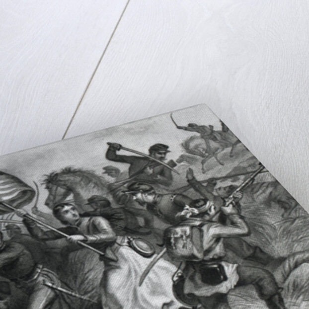 Michigan Bridget Carrying The Flag by Anonymous