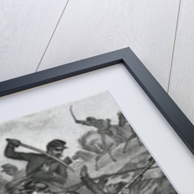 Michigan Bridget Carrying The Flag by Anonymous