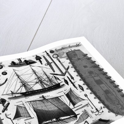 French Frigate; Parts by Anonymous