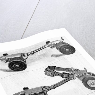 Three Different Kinds of Roller Skates by Anonymous