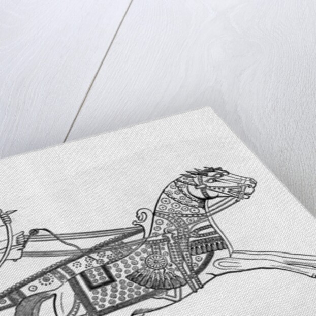 Assyrian Warriors In Chariot; Bow/Arrow by Anonymous