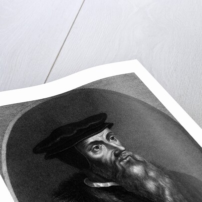 John Calvin In Undated Engraving by Anonymous
