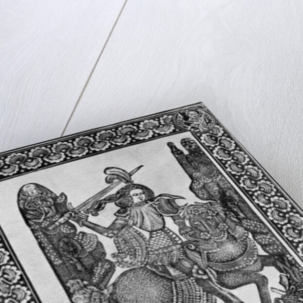 St. George Slaying Dragon; Dotted Print by Anonymous