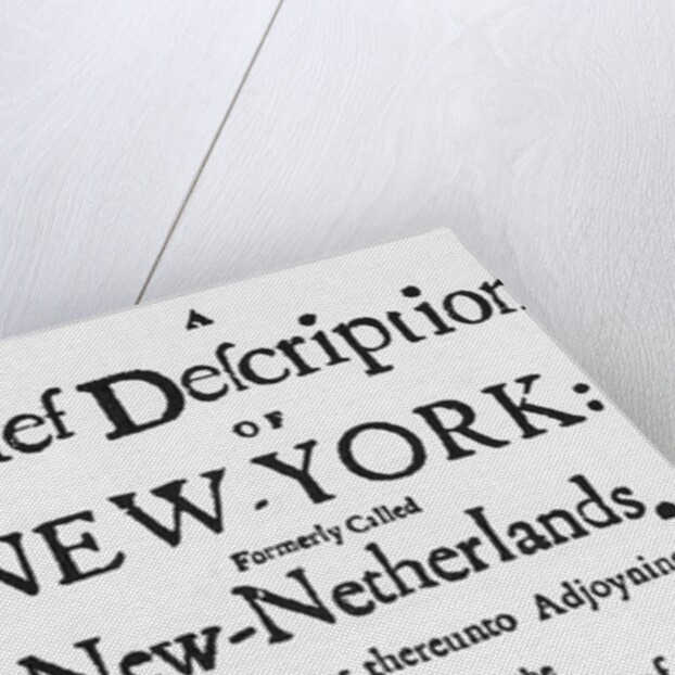 Title Page For Brief Description Of Ny by Anonymous