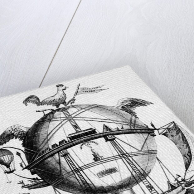 Cartoon Ridiculing Montgolfiere; Balloon by Anonymous