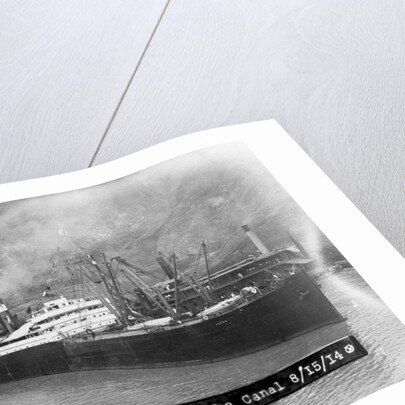 SS Ancon at the Opening of The Panama Canal by Anonymous