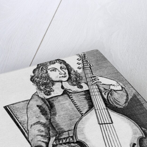 Man Holding And Playing Viola by Anonymous