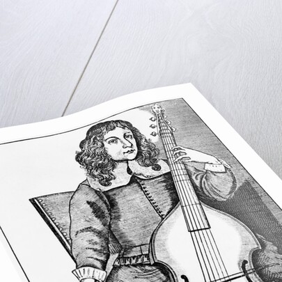Man Holding And Playing Viola by Anonymous