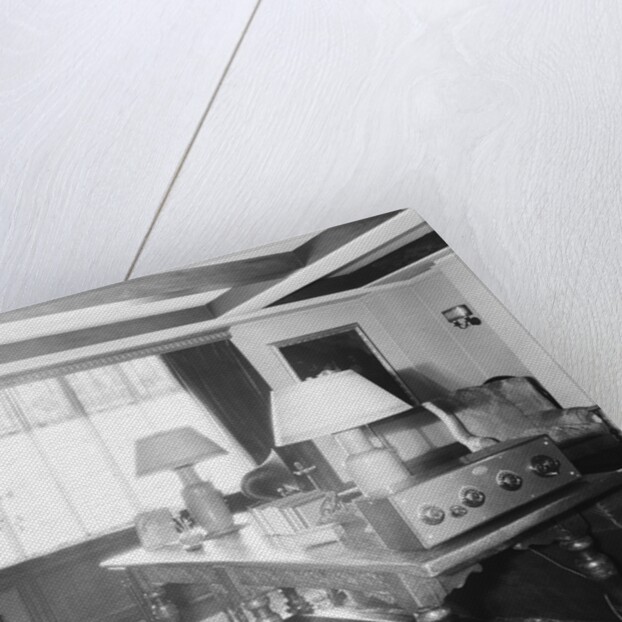 Interior Of Home With Early Radio by Anonymous
