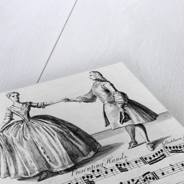 Sheet Music With Illustration by Anonymous