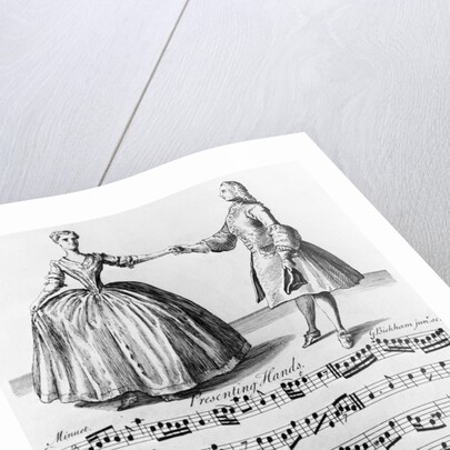Sheet Music With Illustration by Anonymous