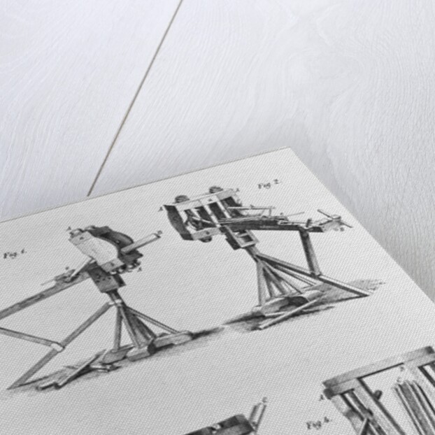 View Of Various Roman Catapults by Anonymous