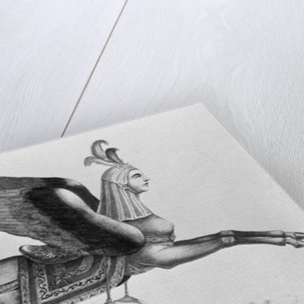 Arabic Horse With Human Face And Wings by Anonymous