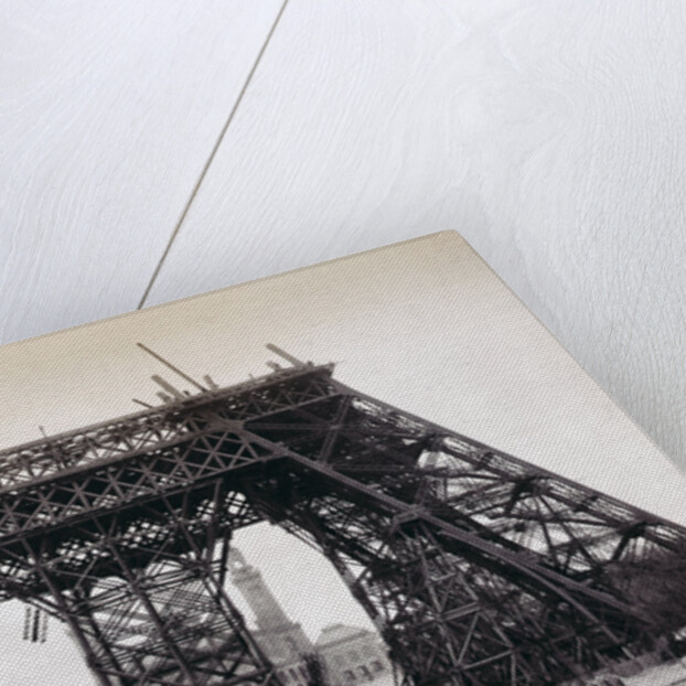 Eiffel Tower During Construction by Anonymous