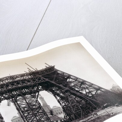 Eiffel Tower During Construction by Anonymous