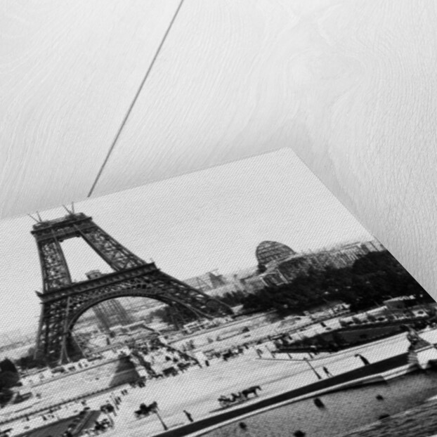 Eiffel Tower Being Constructed Halfway by Anonymous