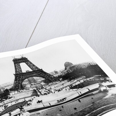Eiffel Tower Being Constructed Halfway by Anonymous