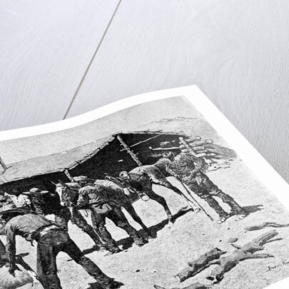 Changing Mounts At Pony Express Station by Frederick Remington
