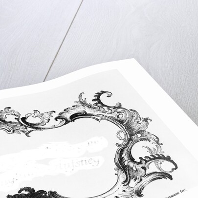 Engraving Of Baroque Frame by Anonymous