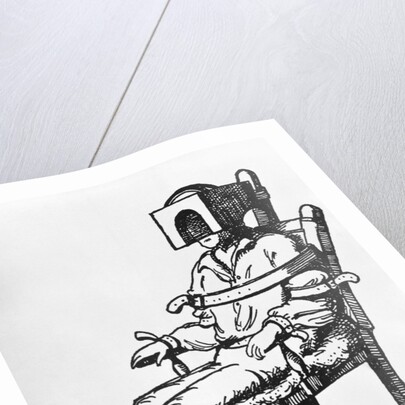 Benjamin Rush's Tranquillizing Chair Illustration by Anonymous