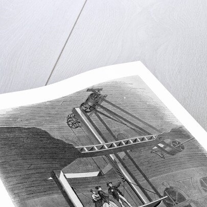Woodcut Of Early Elevator Model by Anonymous