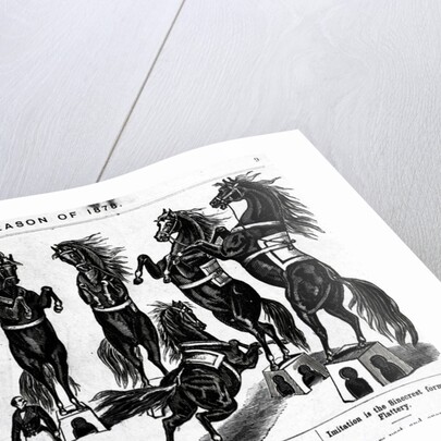 Horses Performing In Circus by Anonymous
