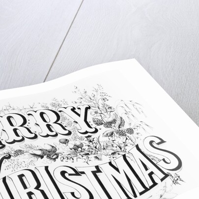 Poster Saying Merry Christmas by Anonymous