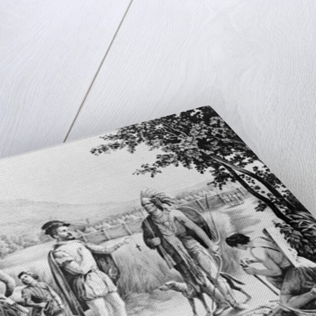 Jacques Cartier's First Meeting with Canadian Indians by Anonymous