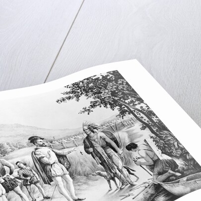 Jacques Cartier's First Meeting with Canadian Indians by Anonymous