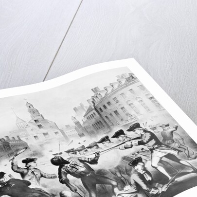 Boston Massacre, March 5th, 1770 Lithograph by Anonymous