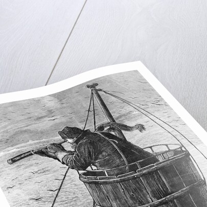 Illustration of a Sailor In Crows Nest by Anonymous