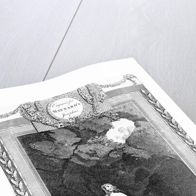 Engraving of Daniel in the Lion's Den by Anonymous
