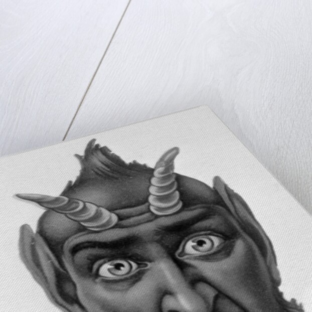 Head Of Devil With Tongue Out by Anonymous