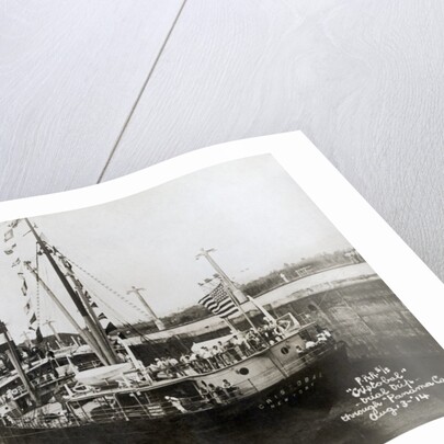 S.S. Cristobal Entering Lock on Trial Trip Through Panama Canal by Anonymous