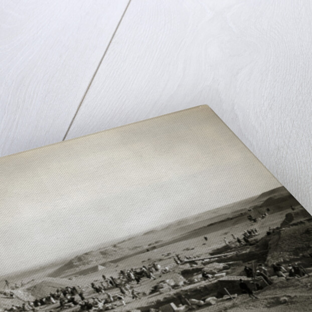 Excavation near Great Pyramid and Sphinx by Anonymous