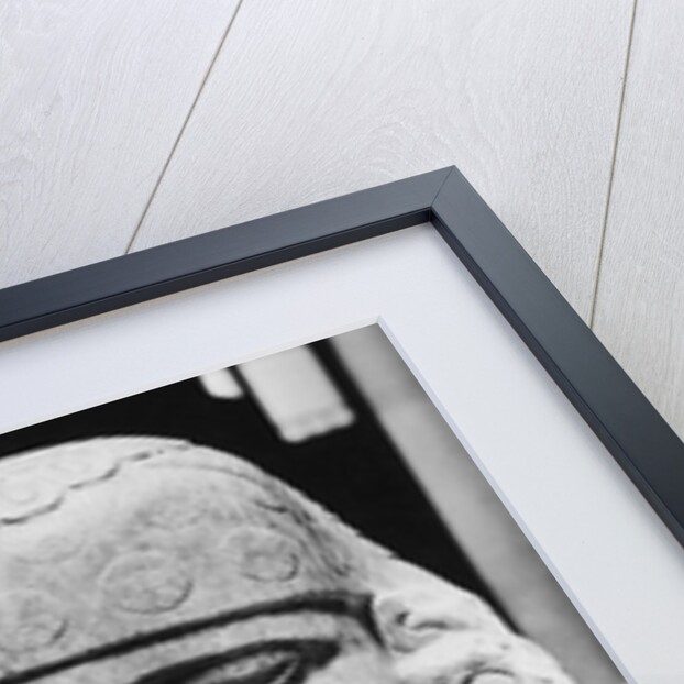 Ancient Aztec Stone Head by Anonymous