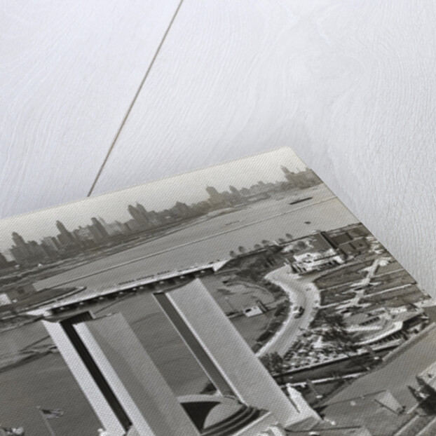 Overhead View Of Chicago Skyline by Anonymous