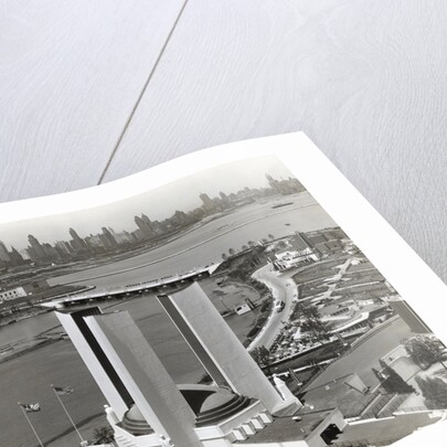 Overhead View Of Chicago Skyline by Anonymous