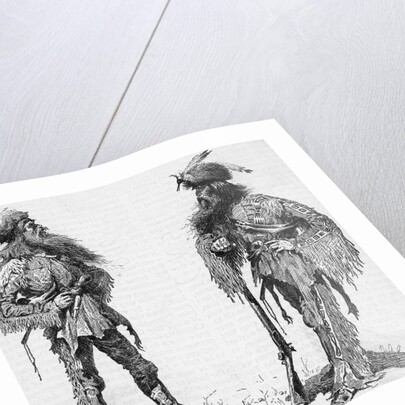 Two Trappers Standing Full Length by Anonymous