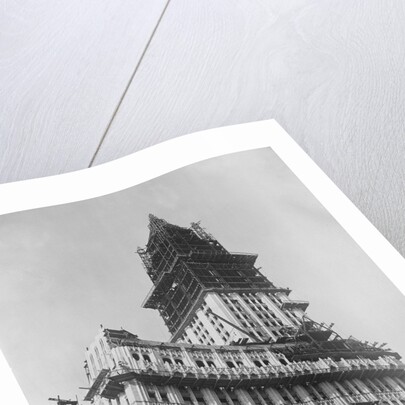 Woolworth Building Under Construction by Anonymous