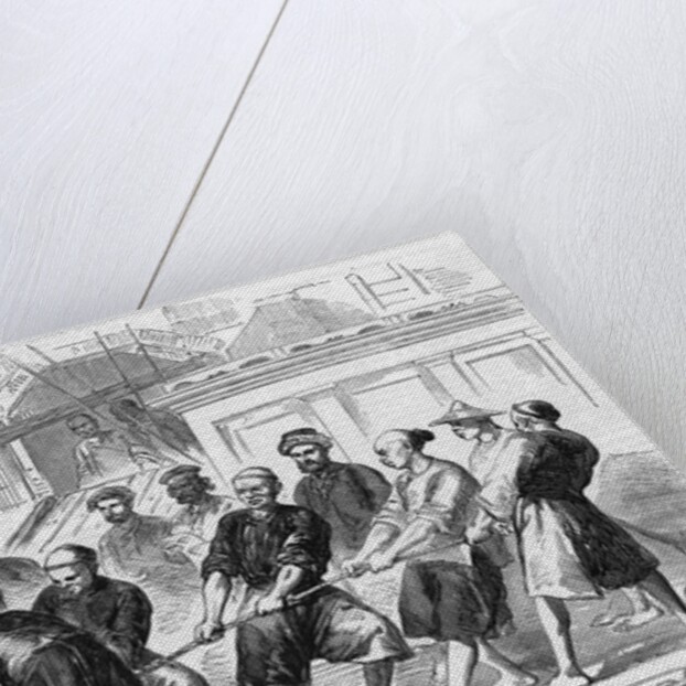 Men Work To Extract Opium In China by Anonymous